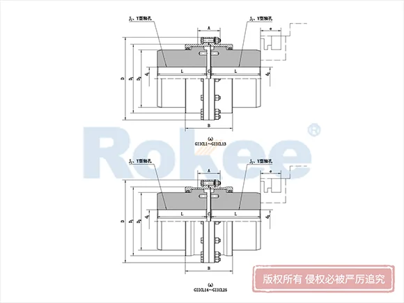 GIICL型(窄型)鼓形齒式聯(lián)軸器