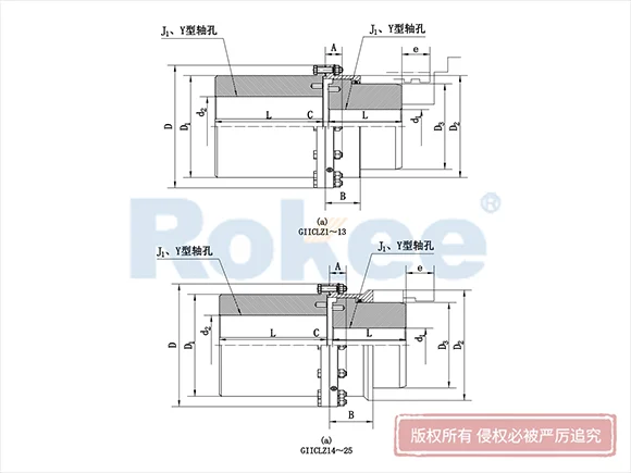 GIICLZ型接中間軸鼓形齒式聯(lián)軸器