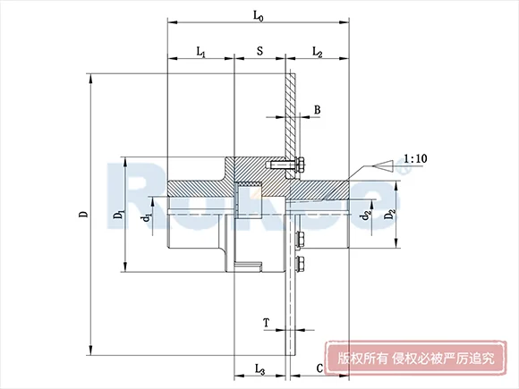 LMPK(MLPK)型分體式帶制動(dòng)盤梅花聯(lián)軸器