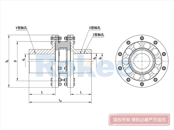 LMS(MLS)型雙法蘭梅花聯(lián)軸器